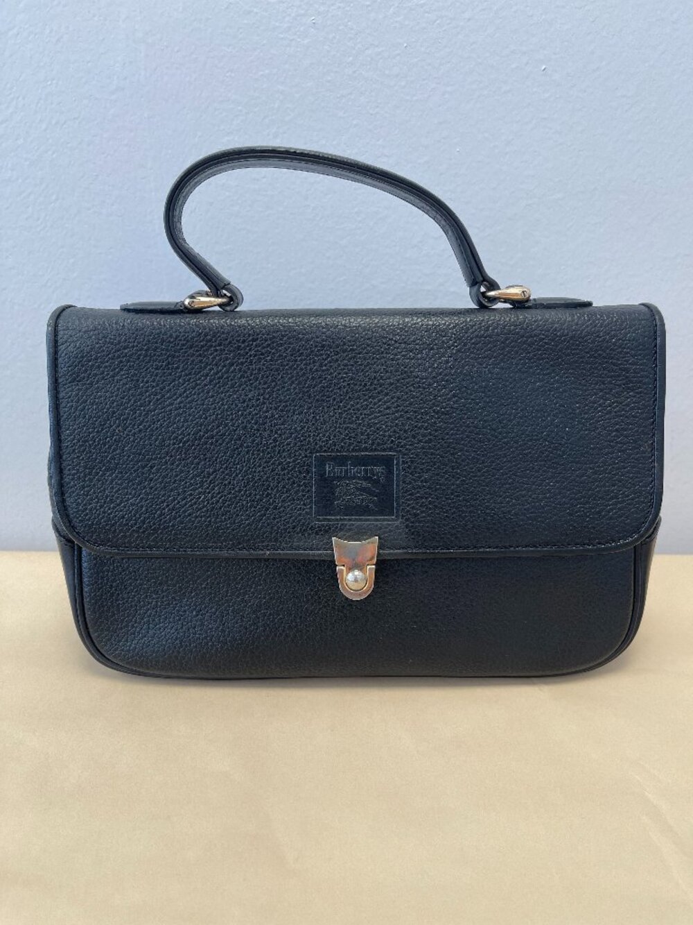 Burberrys Vintage Top Handle Bag w/ Nova Check Interior - Preowned